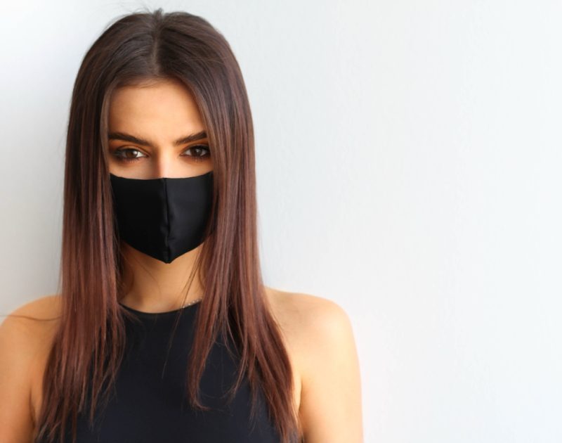 girl wearing mask
