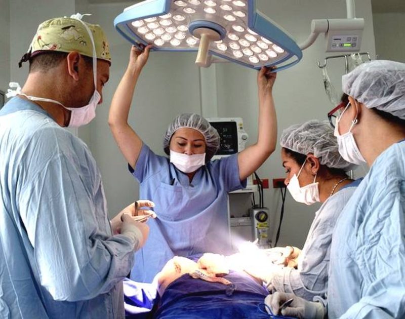 surgical team in surgery