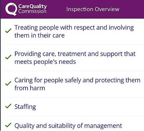 Overview of CQC report